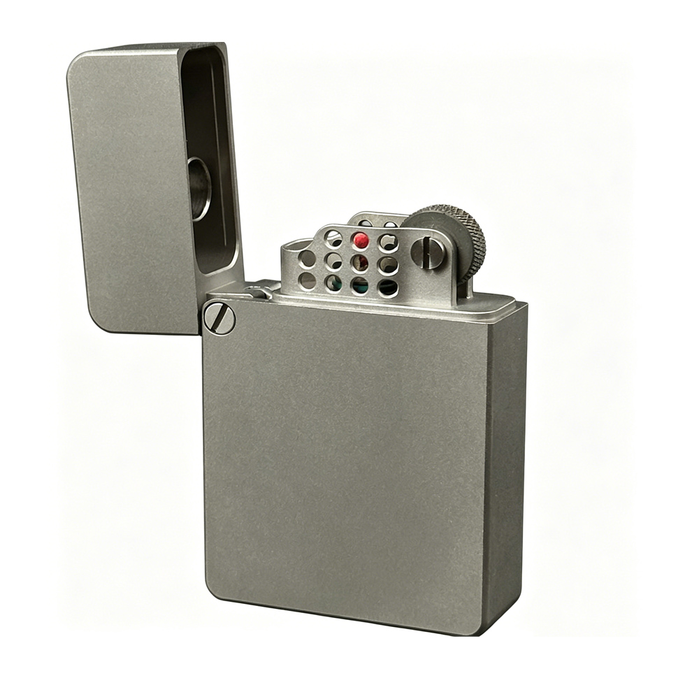 Fire Starting Kit - 티타늄 합금 트렌치 라이터 CNC 재사용