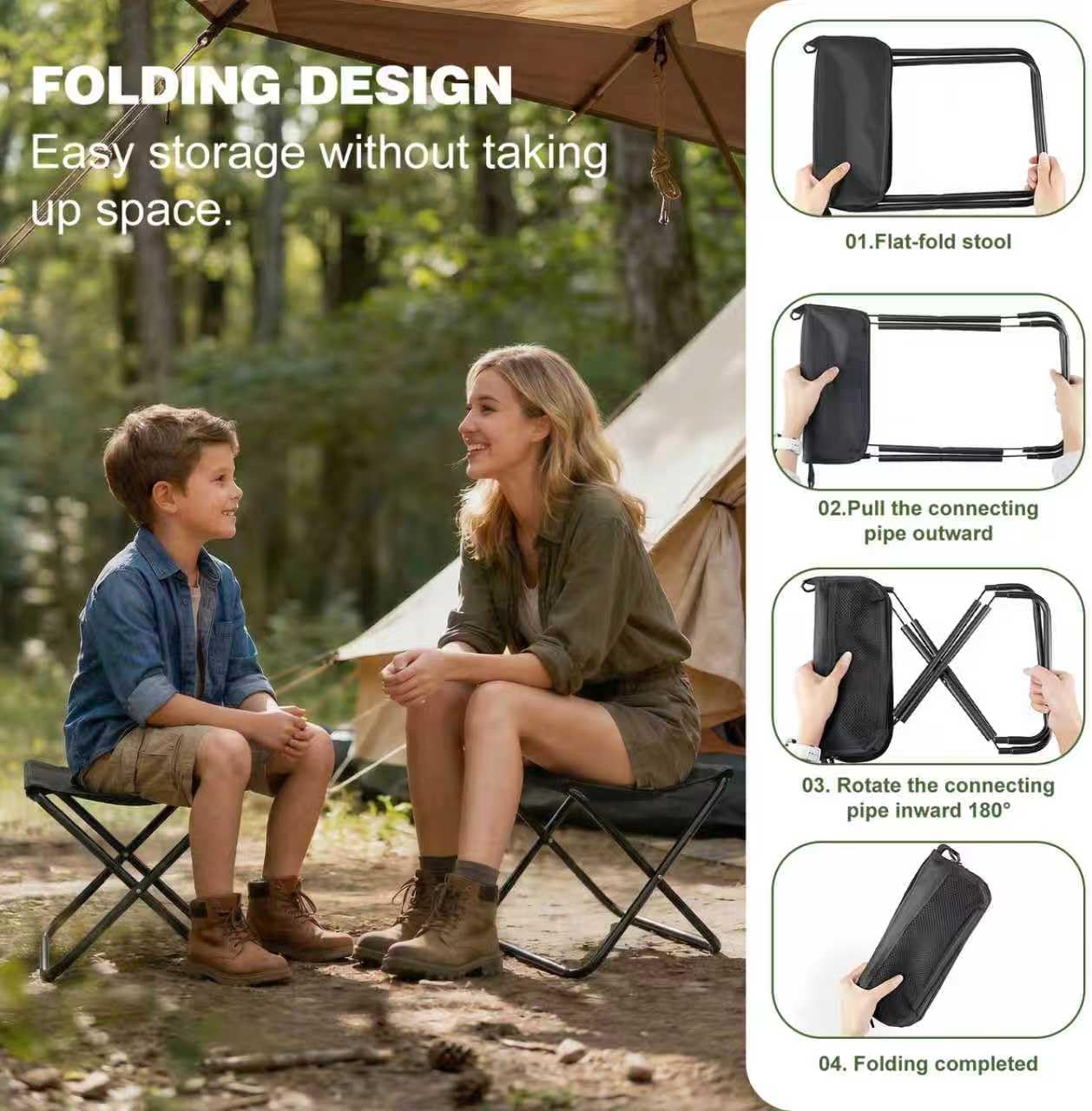 GMOX 캠핑 스툴 휴대용 의자: 모든 지형에 적합한  - Fishing Kit Compact 리뷰 및 가격
