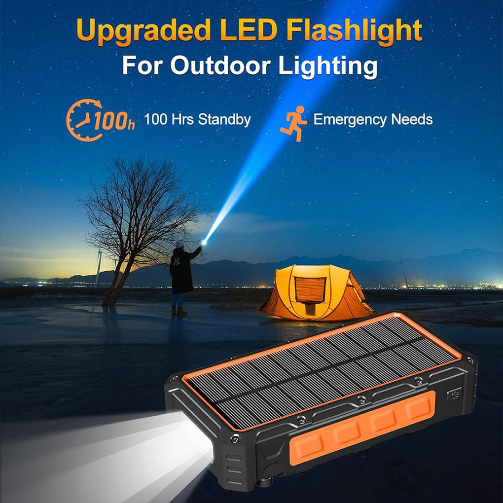 200000mAh 태양열 핸드 크랭크 보조베터리 고속  - Solar Emergency Charger 리뷰 및 가격